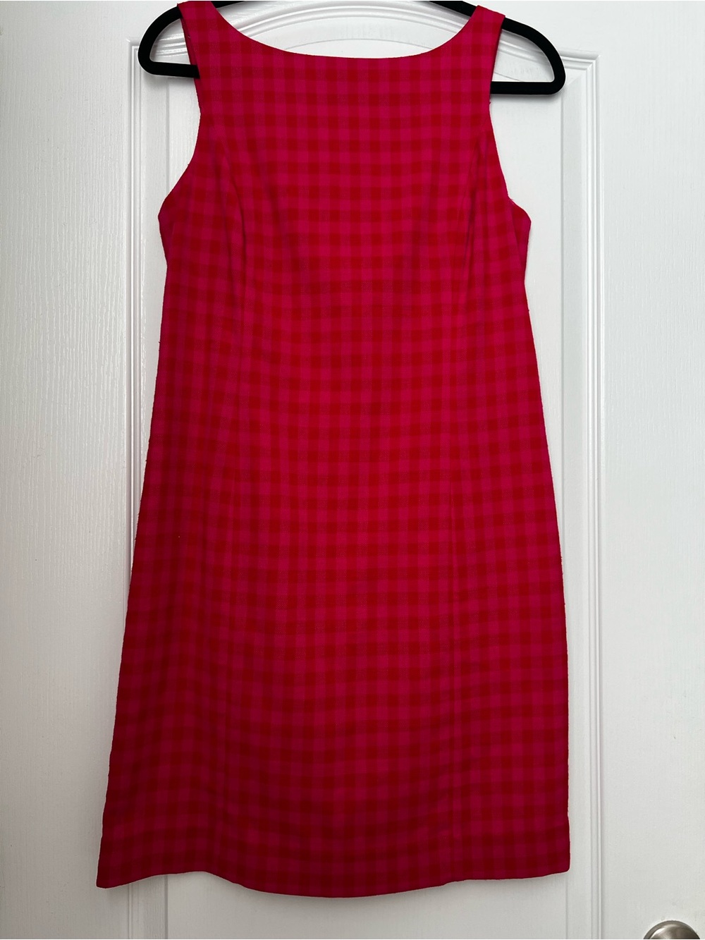 J. Crew Hot Pink Gingham A-Line Dress | Size 4
